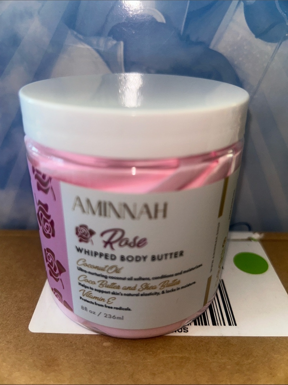 AMINNAH Rose Whipped Body Butter - Pink